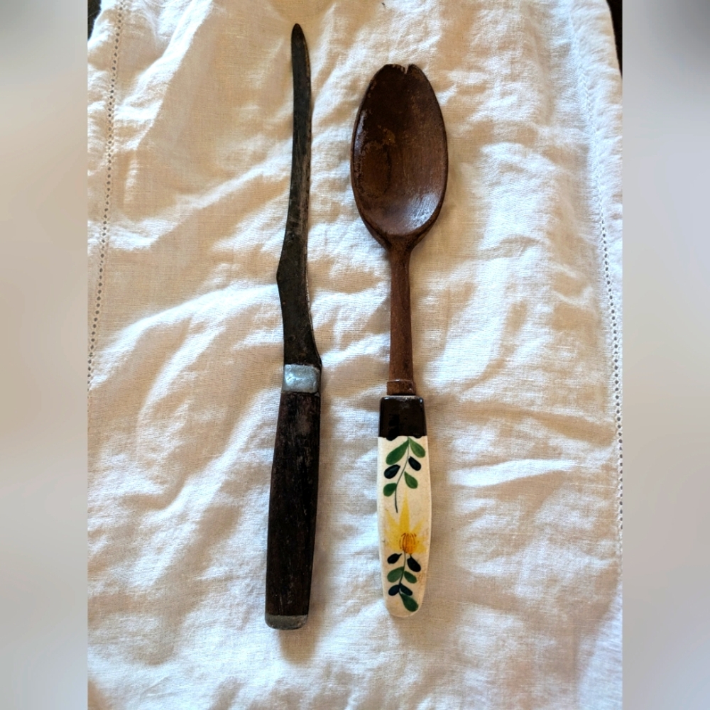 Decorative Vintage Spoon and Knife Primitive Decor Cottagecore Farmhouse Utensil